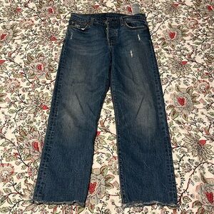 Levi’s straight leg blue denim jeans